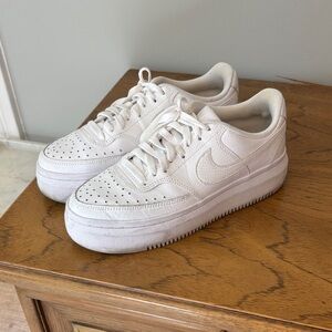 White Nike Court Vision Alta Sneakers